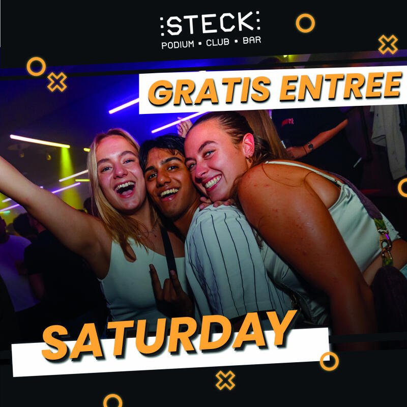 SATURDAY CLUB - gratis entree - 23.00 - 05.00 hrs - No date