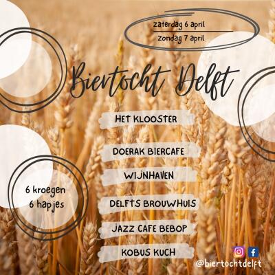 Biertocht Delft | lente editie | 6 en 7 april 2024 - No date