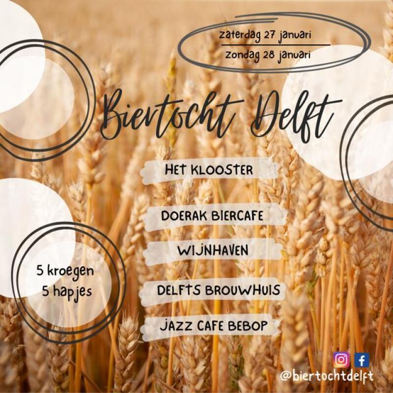 Biertocht Delft | winter editie | 27 &amp;amp; 28 januari 2024 - No date