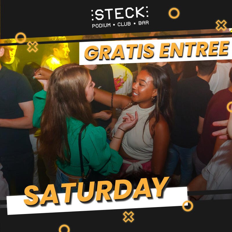SATURDAY CLUB - gratis entree - 23.00 - 05.00 hrs - No date